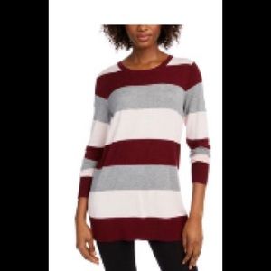 Brand new ruby wine and ripe raspberry sweater $10 each